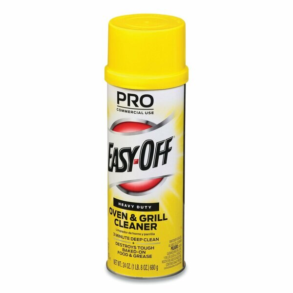 Oven and Grill Cleaner, Aerosol Can, 24 oz, Heavy Duty, Unscented, 6 Pack