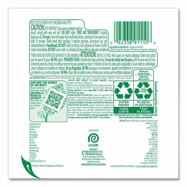 Life Scents Scented Oil Refills, Paradise Retreat, 0.67 oz, PK12