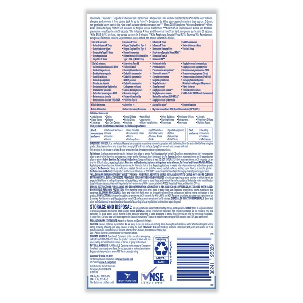 Disinfectant Spray, 19 oz. Aerosol Spray, Original