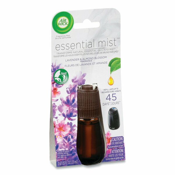 Essential Mist Refill, Lavender and Almond Blossom, 0.67 oz Bottle, PK6