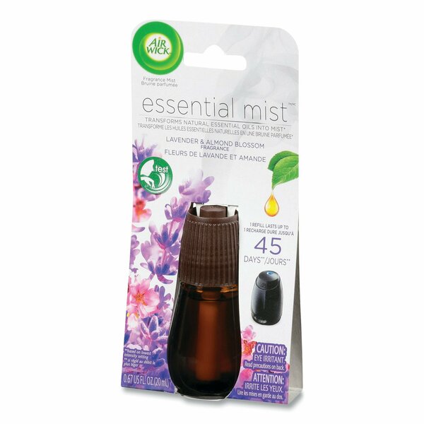 Essential Mist Refill, Lavender and Almond Blossom, 0.67 oz Bottle, PK6