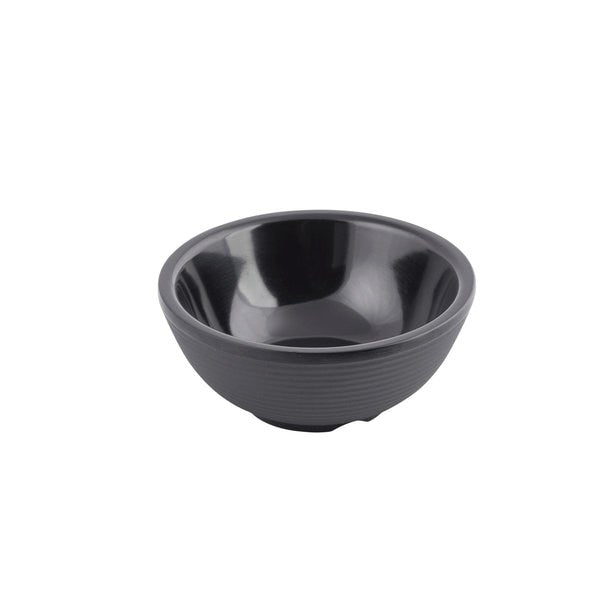 Black Ribbed Ramekins, 2 OZ