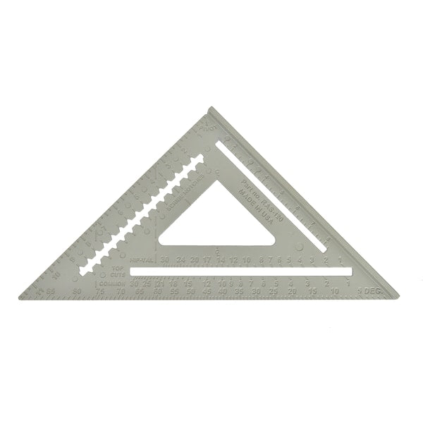 Rafter Angle Square, 12 In, Aluminum