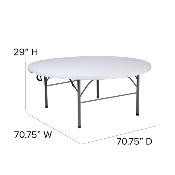 Round Folding Table, 70.75
