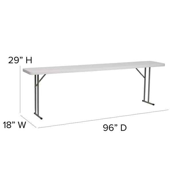 Rectangle Training Table, 18