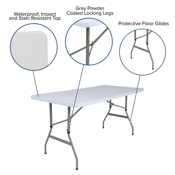 Rectangle Folding Table, 29