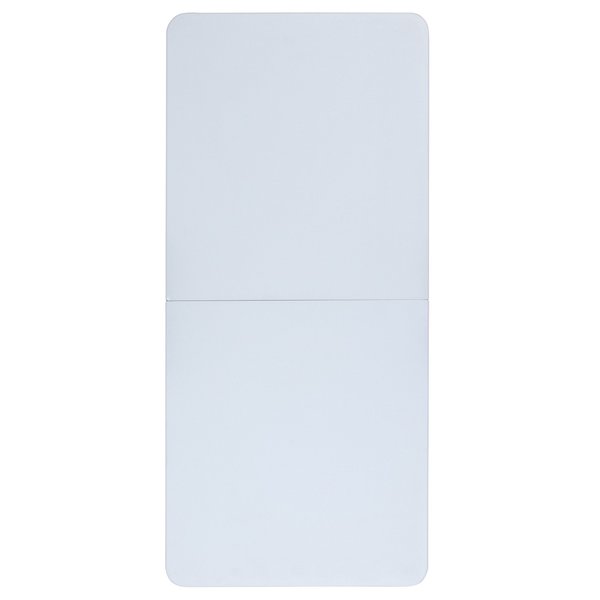 Rectangle Bi-Fold Granite White Plastic Folding Ta, 27.25