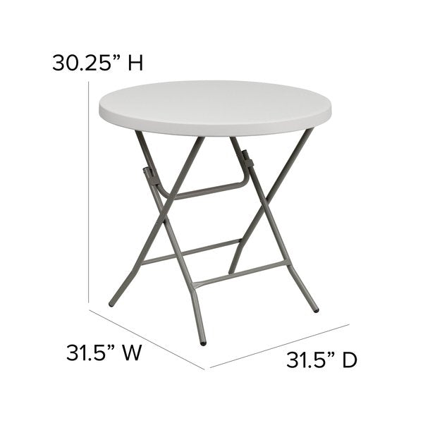 Round Folding Table, 31.5