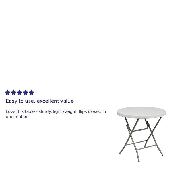 Round Folding Table, 31.5