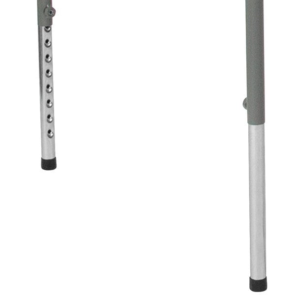 Square Folding Table, Plastc, 34'' Sqr, Adj, Wht, 33.5