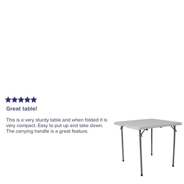 Square Folding Table, 33.5
