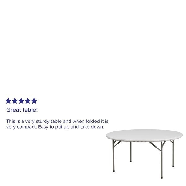 Round Folding Table, 60