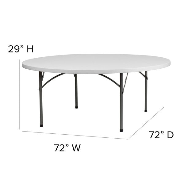 Round Folding Table, 72