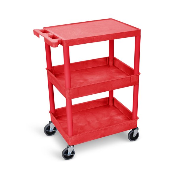 Flat Top and Tub Middle/Bottom Shelf Cart, 24