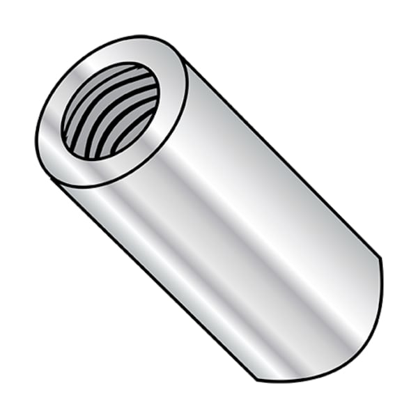 Round Standoffs, #2-56 Thrd Sz, 1 in Bd L, Aluminum 1/8 in OD