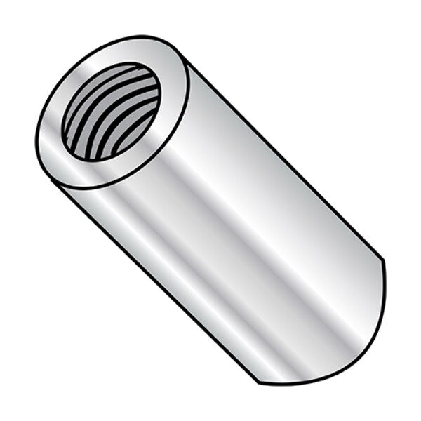 Round Standoffs, #2-56 Thrd Sz, 1/4 in Bd L, Aluminum 1/8 in OD