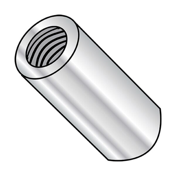 Round Standoffs, #2-56 Thrd Sz, 1/2 in Bd L, Aluminum 1/8 in OD