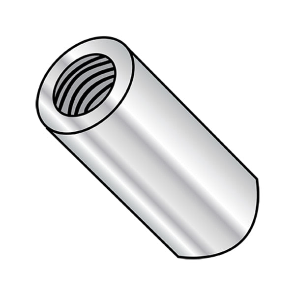 Round Standoffs, #4-40 Thrd Sz, 1 in Bd L, Aluminum 3/16 in OD