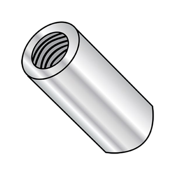 Round Standoffs, #4-40 Thrd Sz, 1/2 in Bd L, Aluminum 1/4 in OD