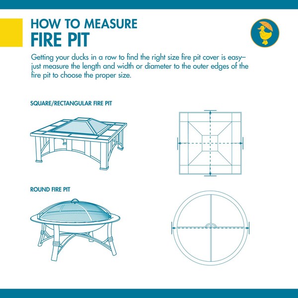 Soteria Grey RainProof Patio Round Fire Pit Cove, 50