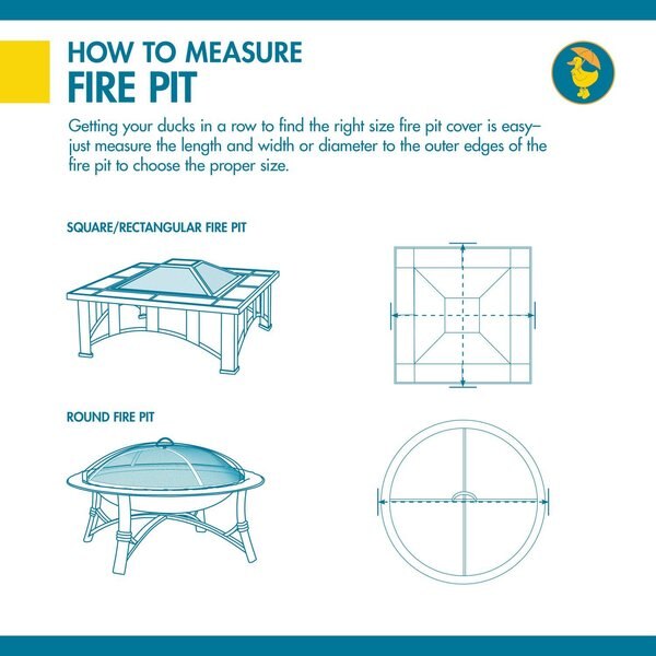 Soteria Grey RainProof Patio Rect. Fire Pit Cove, 56