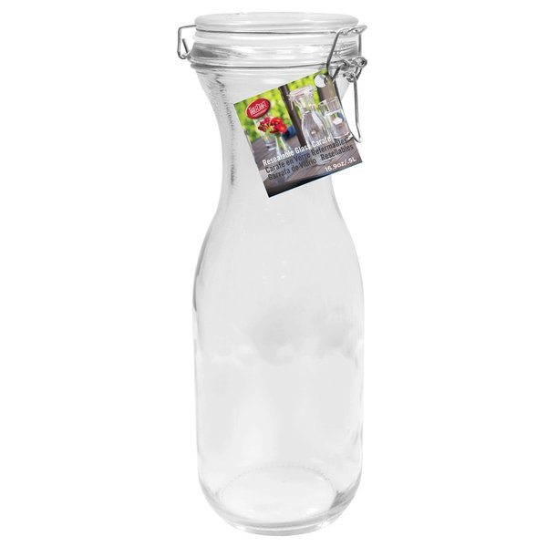 Resealable Glass Carafes, 1 Liter