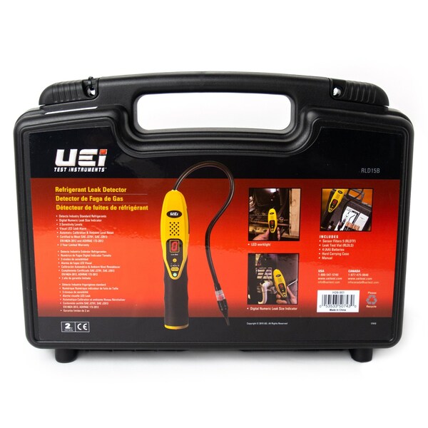 NIST Certified Refrigerant Leak Detector w/ Solid Electrolyte Sensor