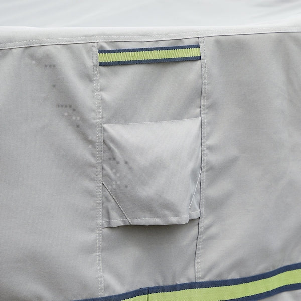 Soteria Grey RainProof Patio Rect. Ottoman Cover, 40