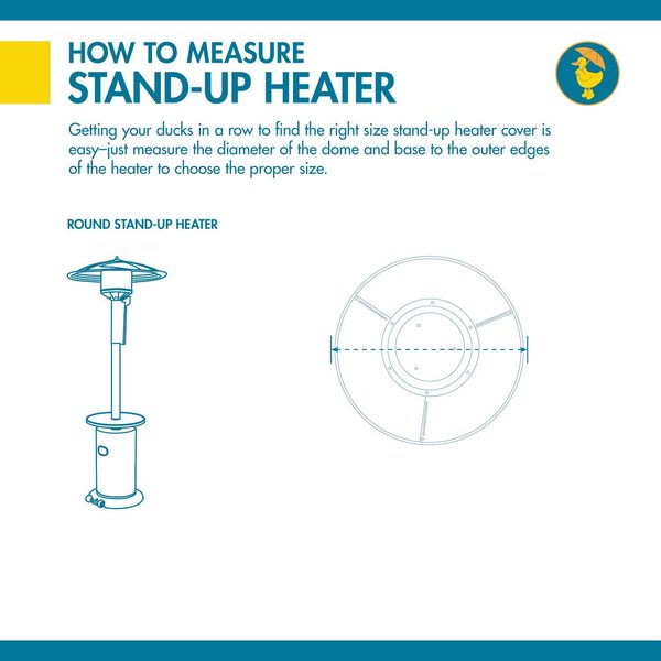 Soteria RainProof Stand-Up Patio Heater Cover, 34
