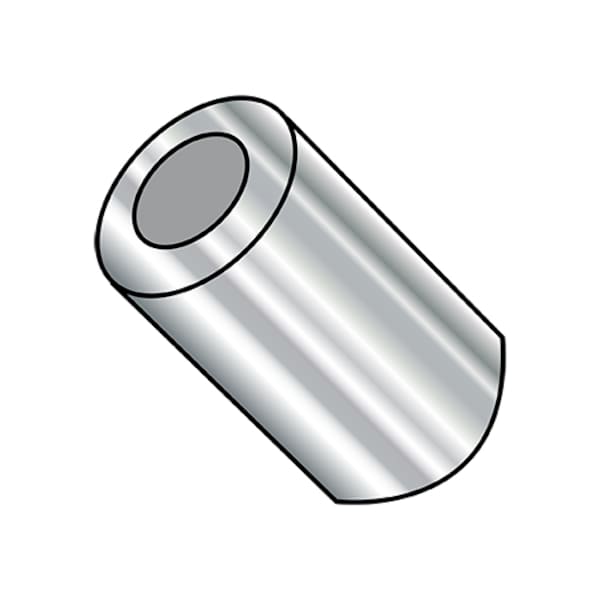 Round Spacer, Plain 303 Stainless Steel, 5/16 in Overall Lg, #8 Inside Dia