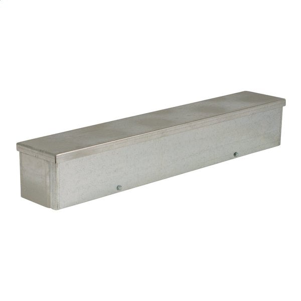 12 in H x 12 in W x 60 in D Embossed Mounting Holes Mount N3R GUTTER, NO KO 12X12X60 CBN STL, GLV