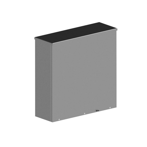 30 in H x 30 in W x 12 in D Mounting Holes Mount N3R SCREW CVR WALL MNT 30X30X12 CS, GALV