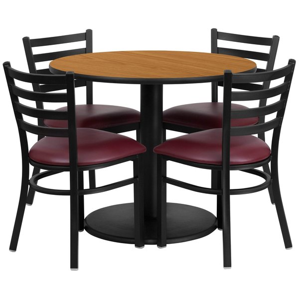 Round Natural Laminate Table, 36