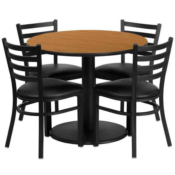 Round Natural Laminate Table, 36