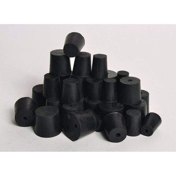 Rubber Stoppers, 2-Hole, #5 1/2, PK 21