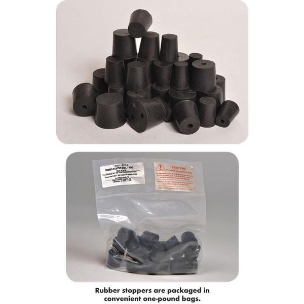 Rubber Stoppers, Solid, #7 1/2, PK 13