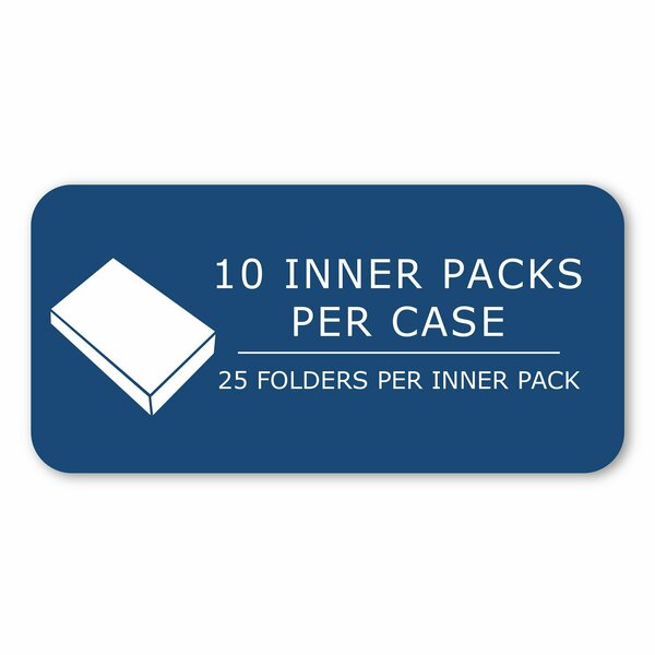Case of White Paper Pocket Folders, 11.75