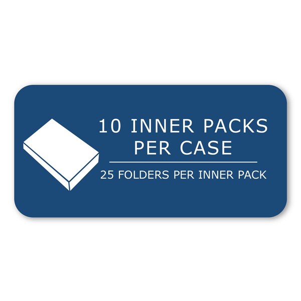 Case of Black Paper Pocket Folders, 11.75