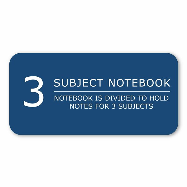 Case of 3 Subject Wirebound Notebooks, 10.5