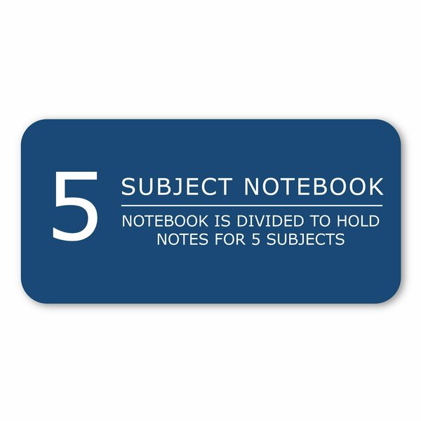 Case of 5 Subject 1 Pkt Wirebound Notebooks, 11