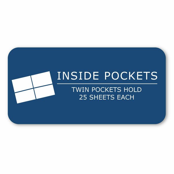 Case of White Paper Pocket Folders, 11.75