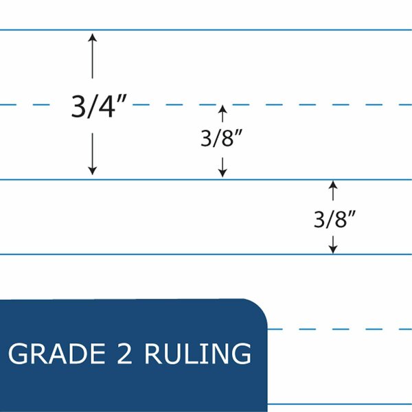 Case of Blue Marble Composition Notebooks, Grade 2 Skip Line Ruled, 80 sht, 9.75