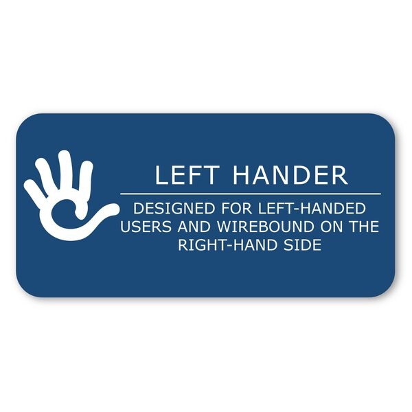 Case of Lefty WB Left Handed Notebooks, 1 Sub, 8.5
