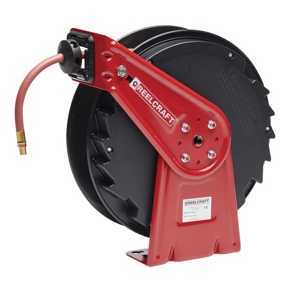 Spring Return Hose Reel, 1/4 in Hose Dia., 25 ft Length, 300 psi