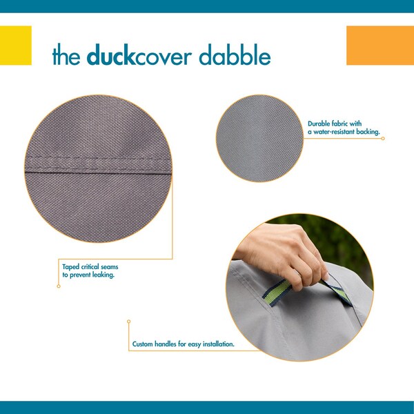 Soteria Grey RainProof Patio Rectangle Table Set Cover, 140