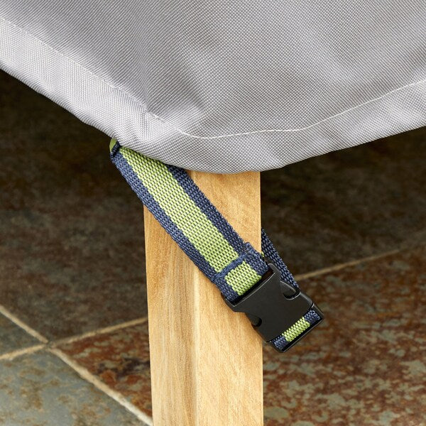 Soteria Grey RainProof Patio Rectangle Table Set Cover, 140