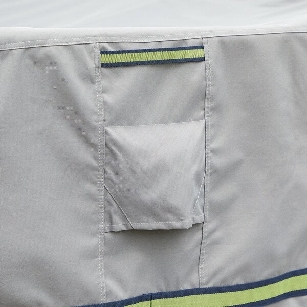 Soteria Grey RainProof Patio Rectangle Table Set Cover, 140