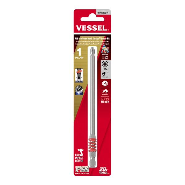NECK TORSION Rib-Reinforced Power Bit PH
