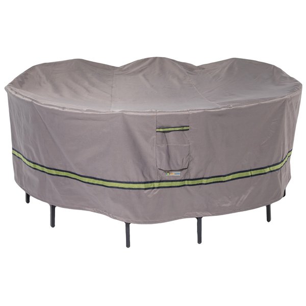 Soteria Grey RainProof Patio Round Table Set Cover, 76