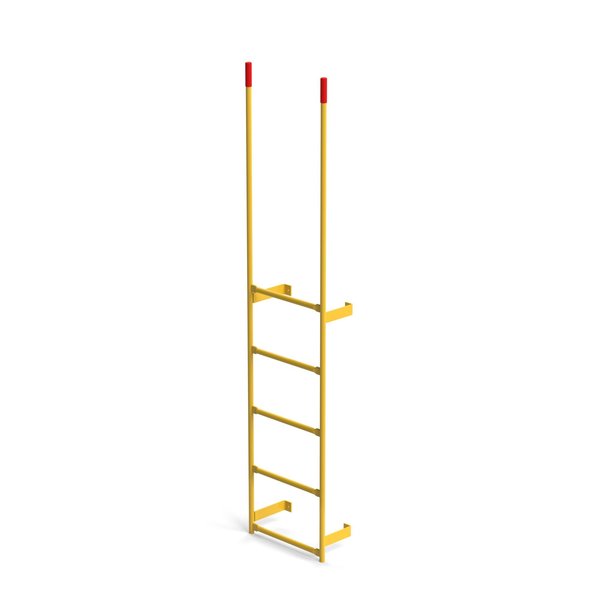 Walk Through Dock Ladder, Wall Mount, 5 Rungs, 4'2